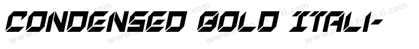 Condensed Bold Itali字体转换